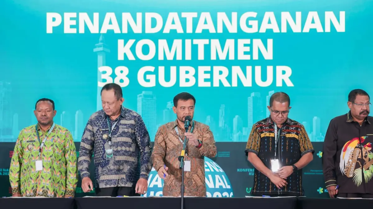 Gubernur Jawa Tengah, &nbsp;Ahmad Luthfi di acara Konferensi Nasional Kusta 2026 yang digelar di Hotel Grand Sahid Jaya, Jakarta, Jumat, 10 Juli 2026.