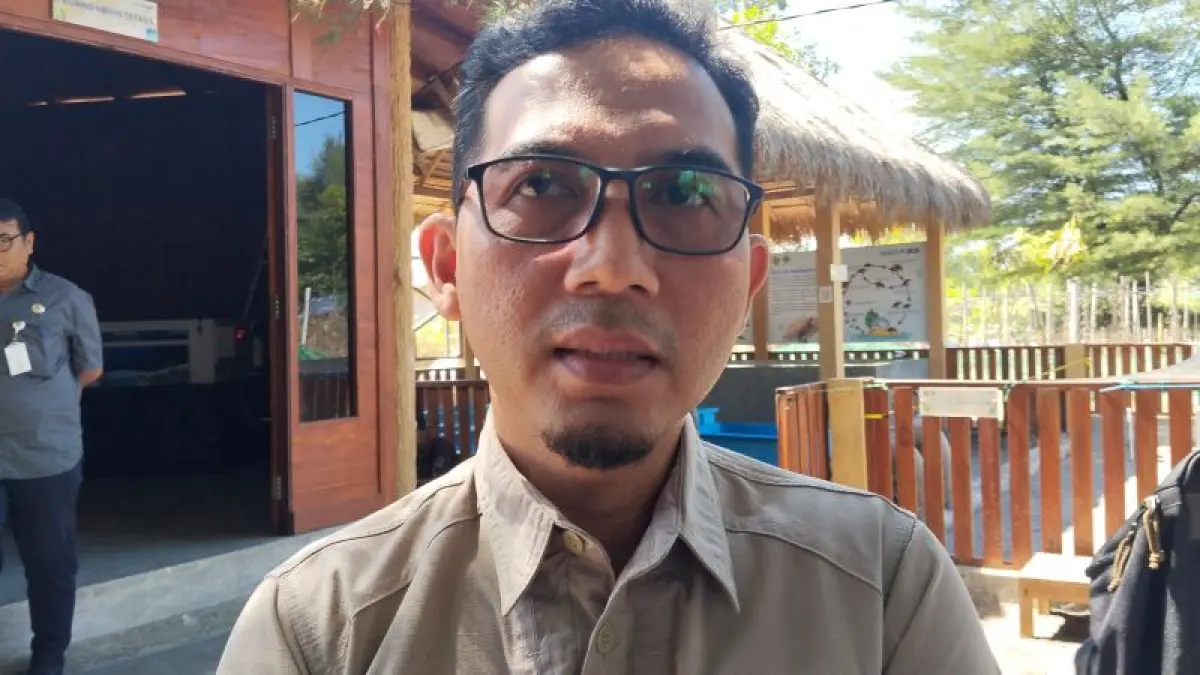 Pengawas Perikanan Ahli Muda DKP Kabupaten Bantul Irawan Waluyo Jati. (Cintia&nbsp;Yuliani/Radar Jogja)