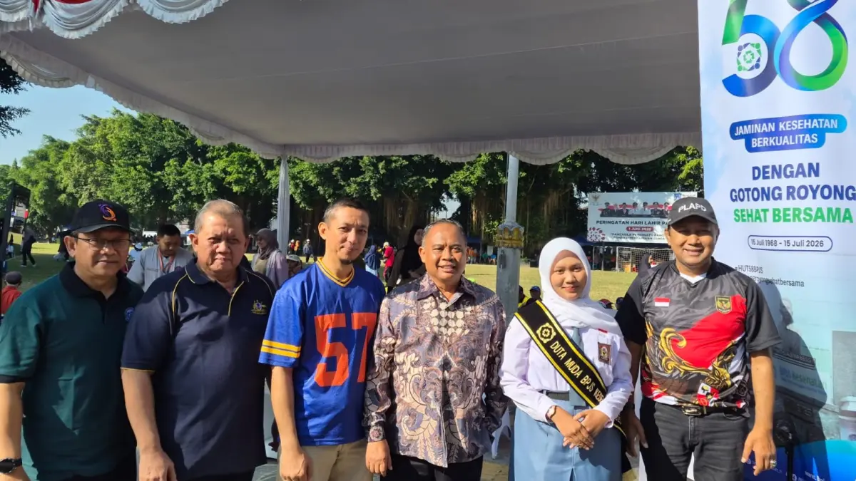  Semarak Gerak Sehat Prolanis di Lapangan Pemerintah Kabupaten Sleman, Jumat (10/07). 