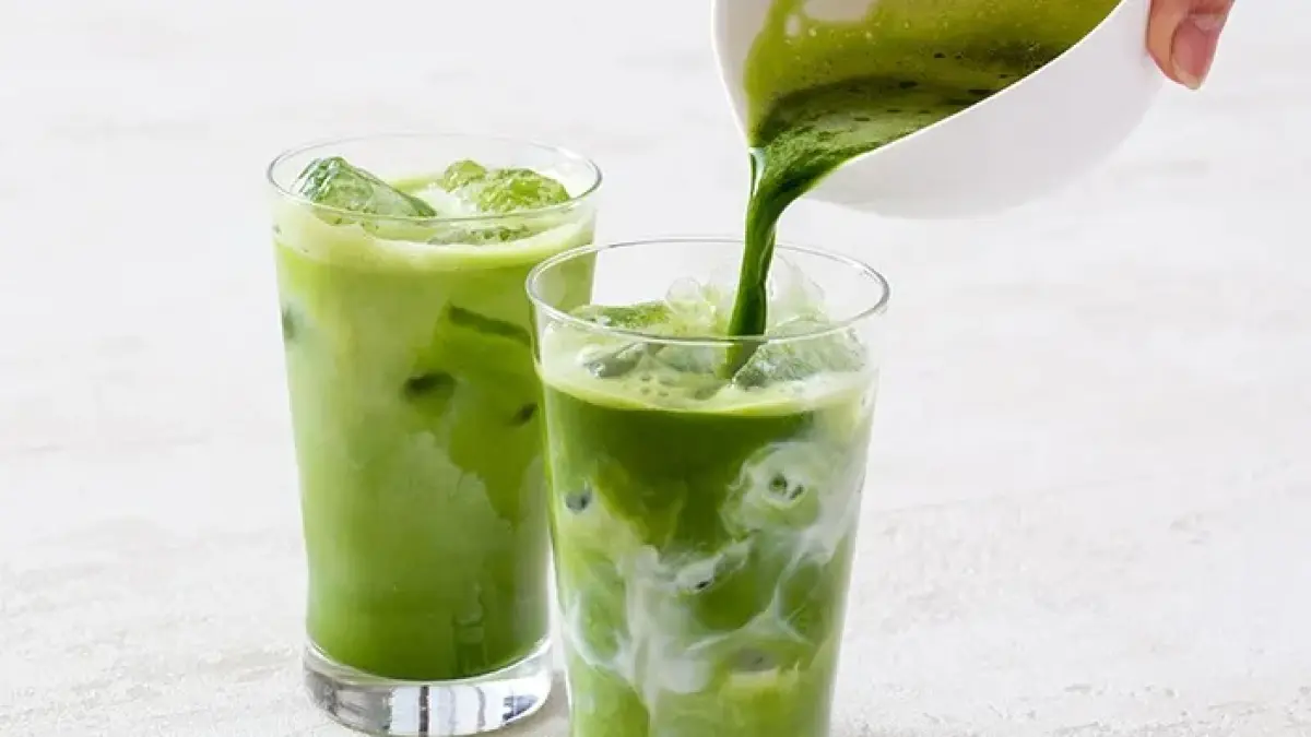 Ilustrasi minuman matcha.