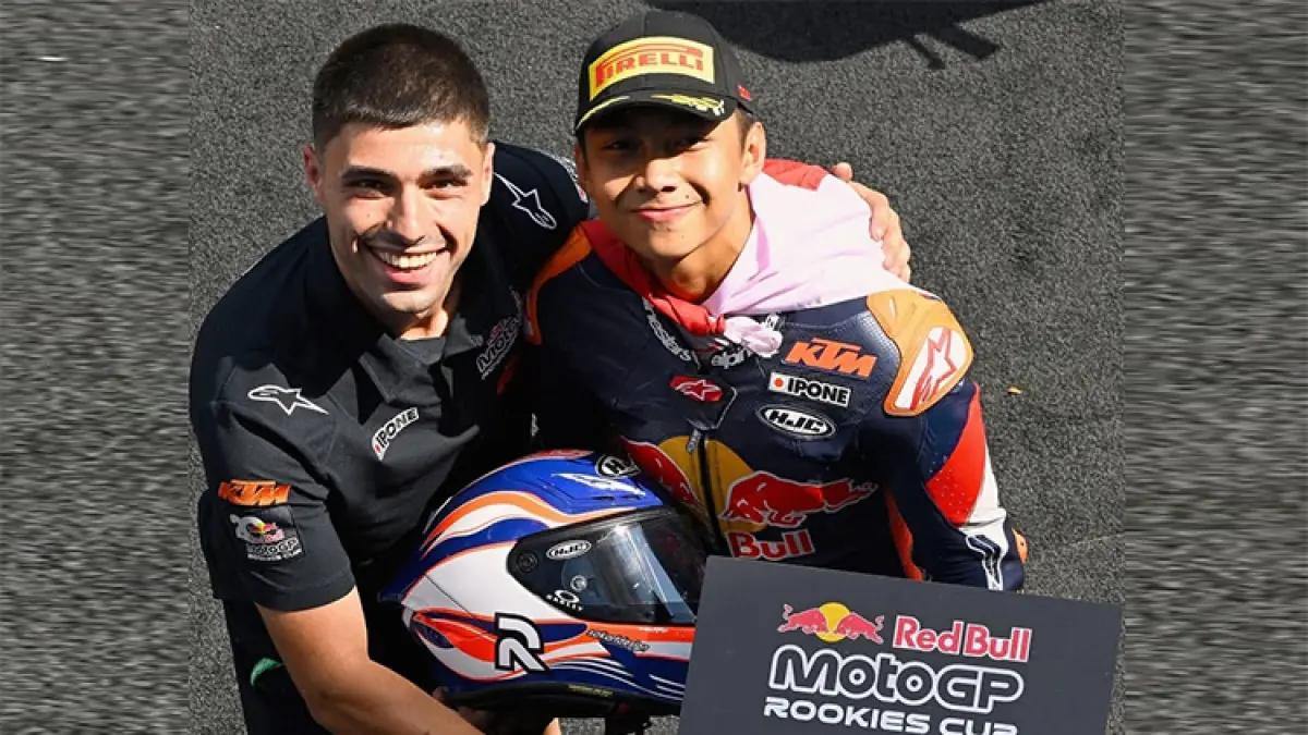 Kiandra Ramadhipa Juarai Race 2 Red Bull MotoGP Rookies, Lagu Indonesia Raya pun Berkumandang di Jerman