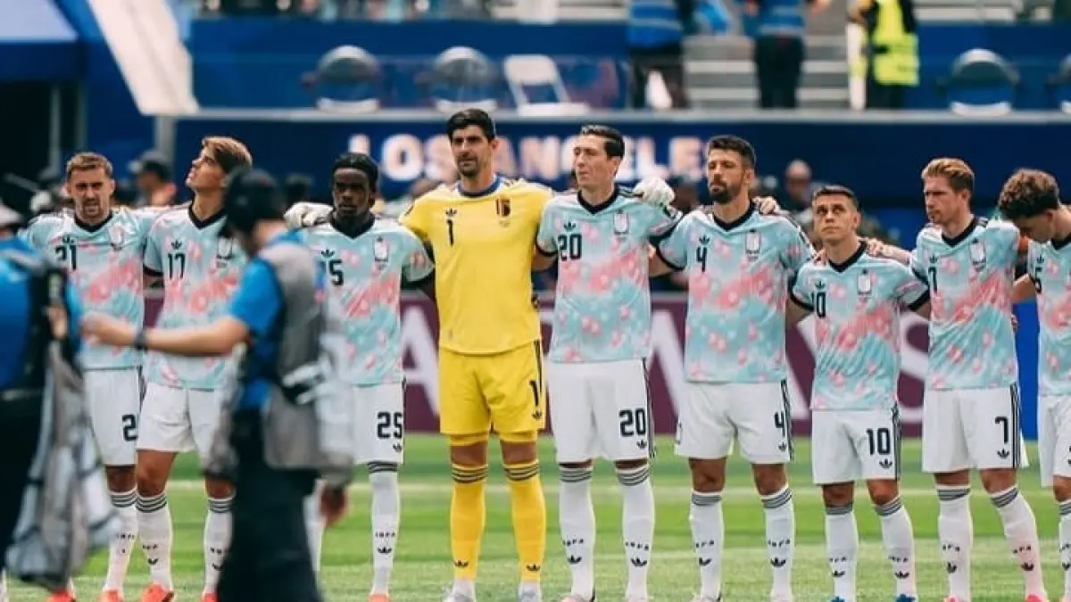 Raut kekecewaan para pemain Belgia setelah kekalahan dari Spanyol dan tersingkir dari Piala Dunia 2026.