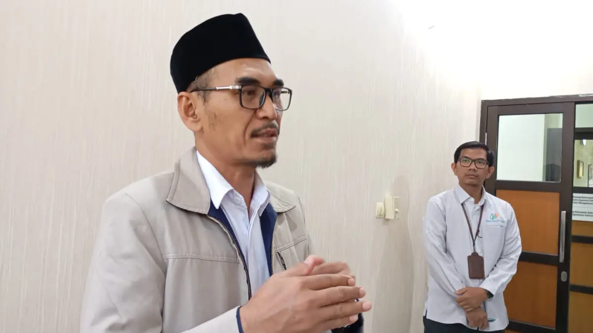 Kepala BPS Kota Jogja Joko Prayitno saat ditemui di Balai Kota Jogja, Selasa (14/7/2026). (Foto: Iwan Nurwanto/Radar Jogja)&nbsp;