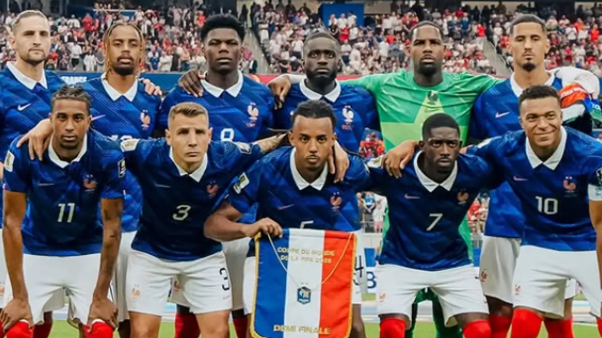 Starting eleven Prancis saat menghadapi Spanyol di semifinal Piala Dunia 2026.