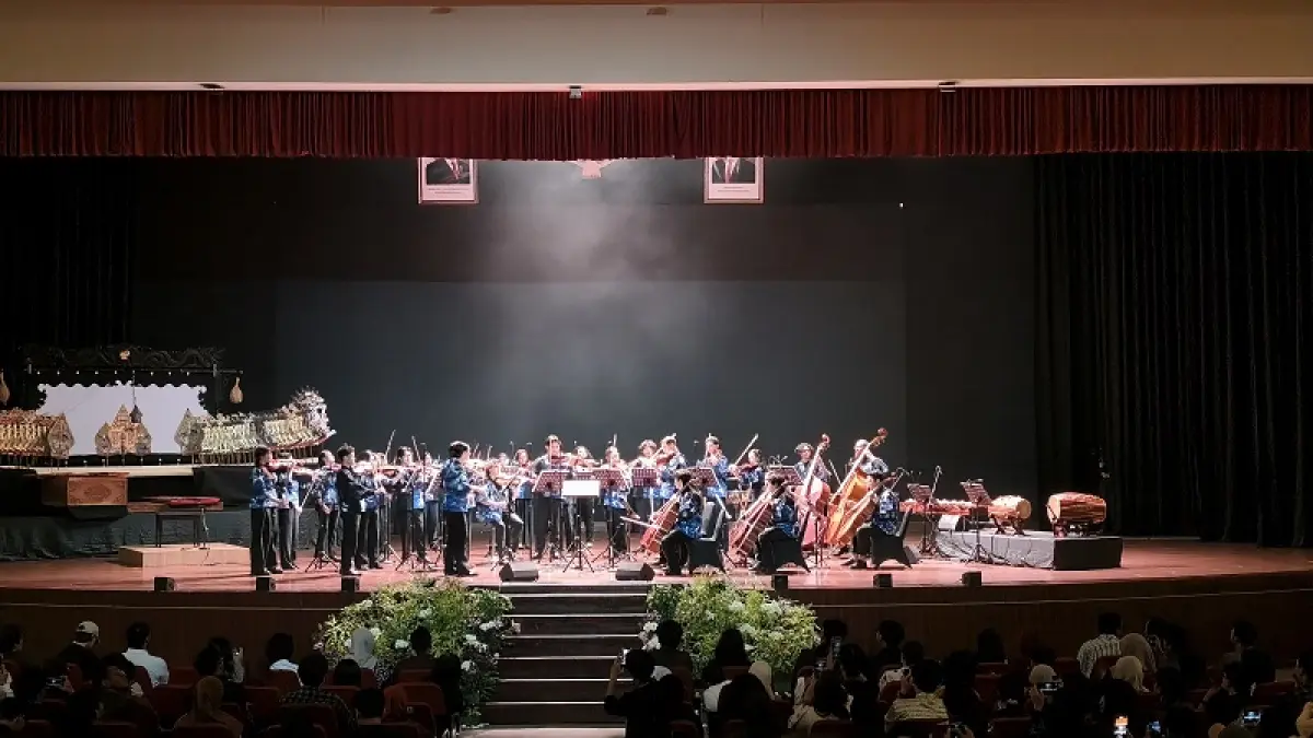 Caption: Suasana Artistic Collaboration Concert: A Decade: A Deeper Understanding, di Auditorium Universitas Sanata Dharma. Fahmi Fahriza/Radar Jogja