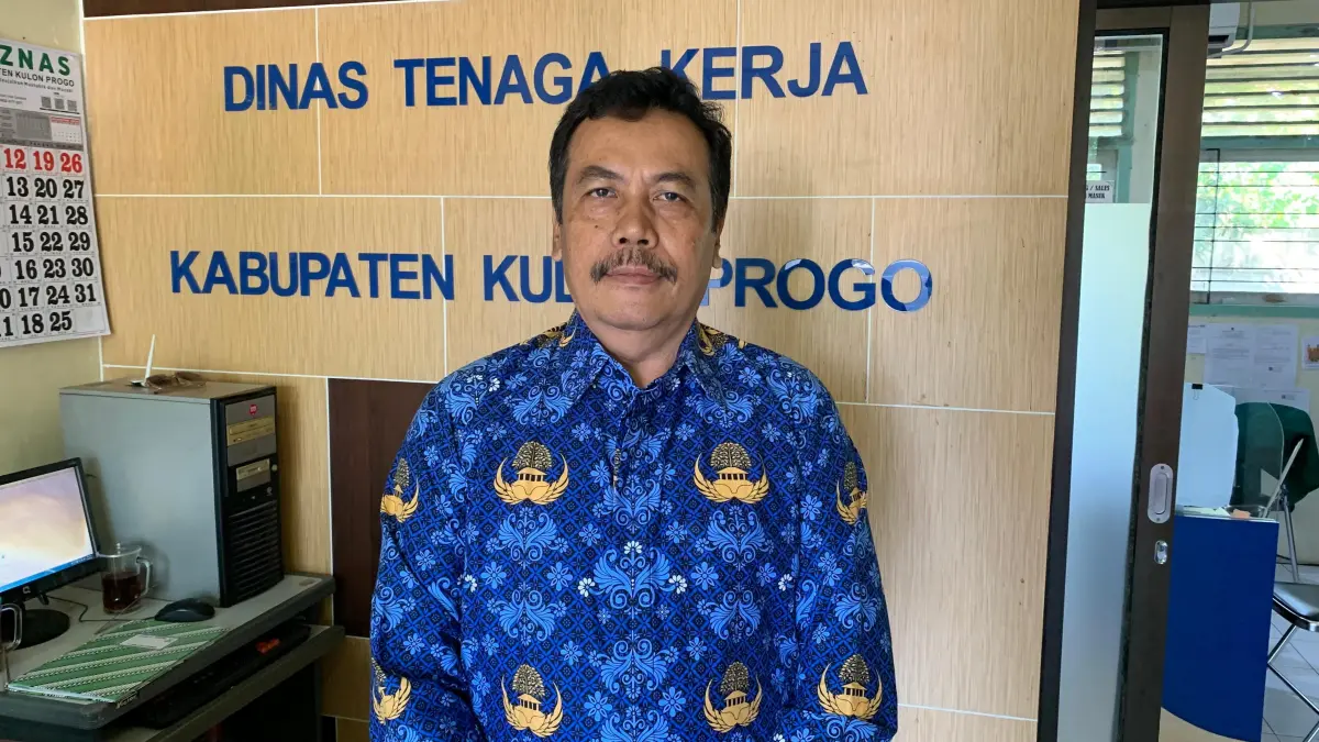 Kepala Disnaker Kulon Progo Tri Wahyudi. (Foto: ANOM BAGASKORO/RADAR JOGJA)&nbsp;