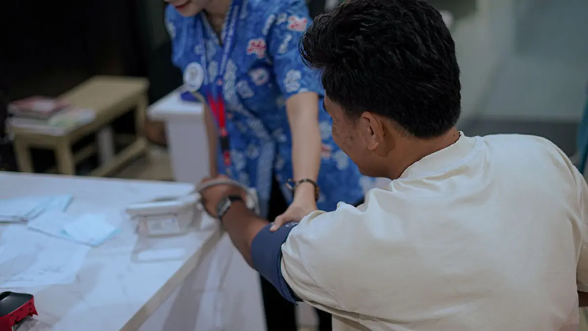 Para pemain PSIM Jogja saat menjalani sesi medical check up. (Foto: Dokumentasi PSIM Jogja)