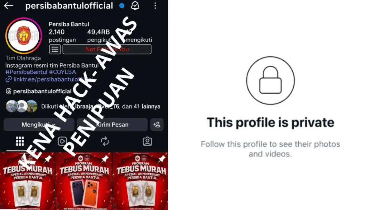 Postingan Instagram All About Persiba Bantul (Sumber: instagram.com/allaboutpersibabantul)