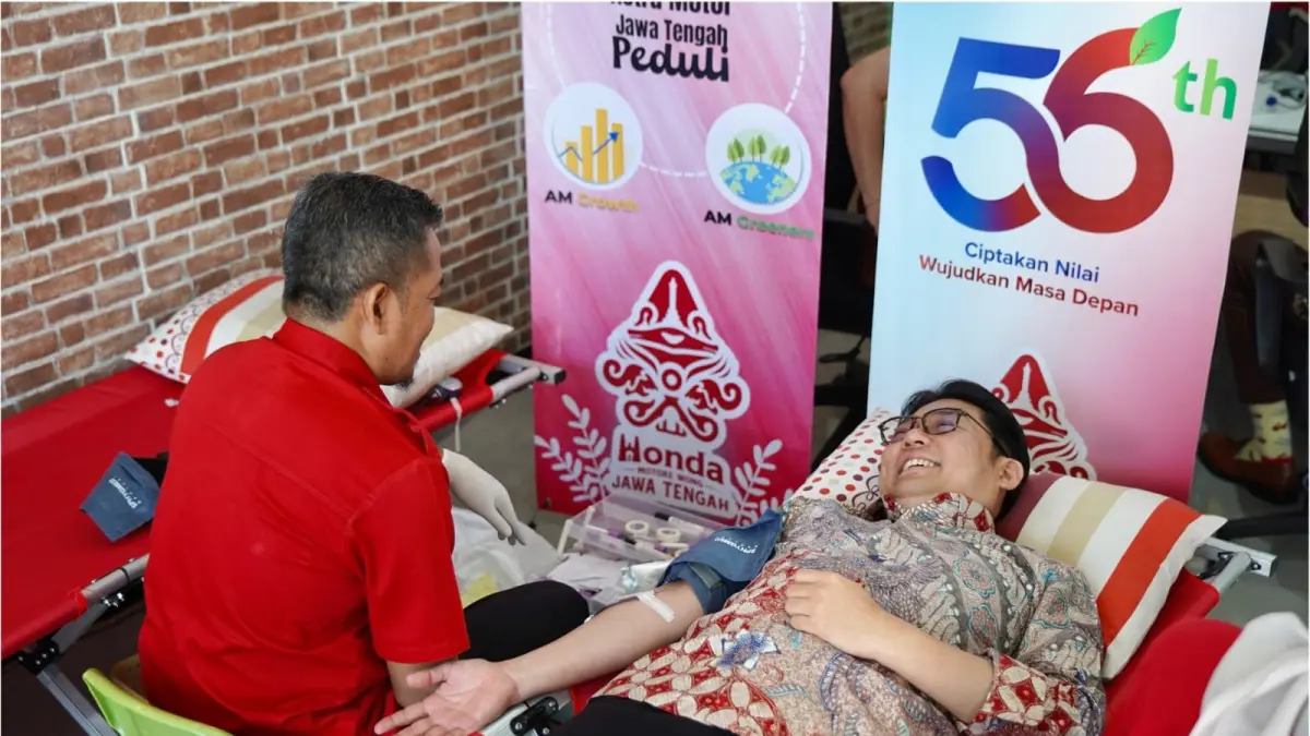  Dalam rangka perayan Hari Ulang Tahun (HUT) ke 56, Astra Motor selaku Main Dealer sepeda motor Honda dan bagian dari PT Astra International Tbk menggelar aksi donor darah serentak di 12 provinsi. 