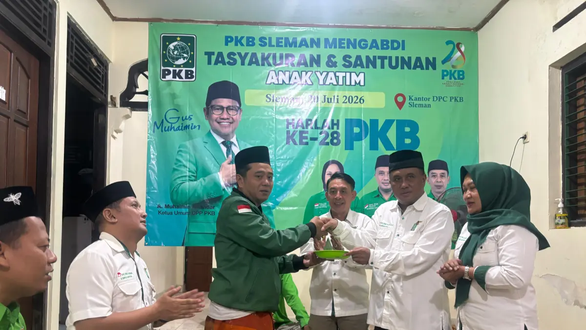 Peringati Harlah ke 28 PKB, DPC Sleman Gelar Tasyakuran dan Mohon Doa Restu Kepengurusan Baru