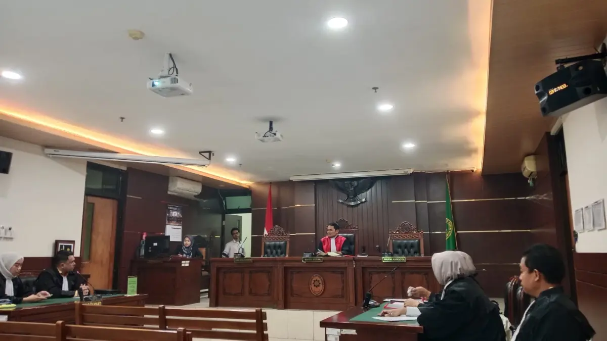 Sidang perdana praperadilan dengan pemohon Raudi Akmal pada Senin (20/7)&nbsp; - Delima Purnamasari/Radar Jogja