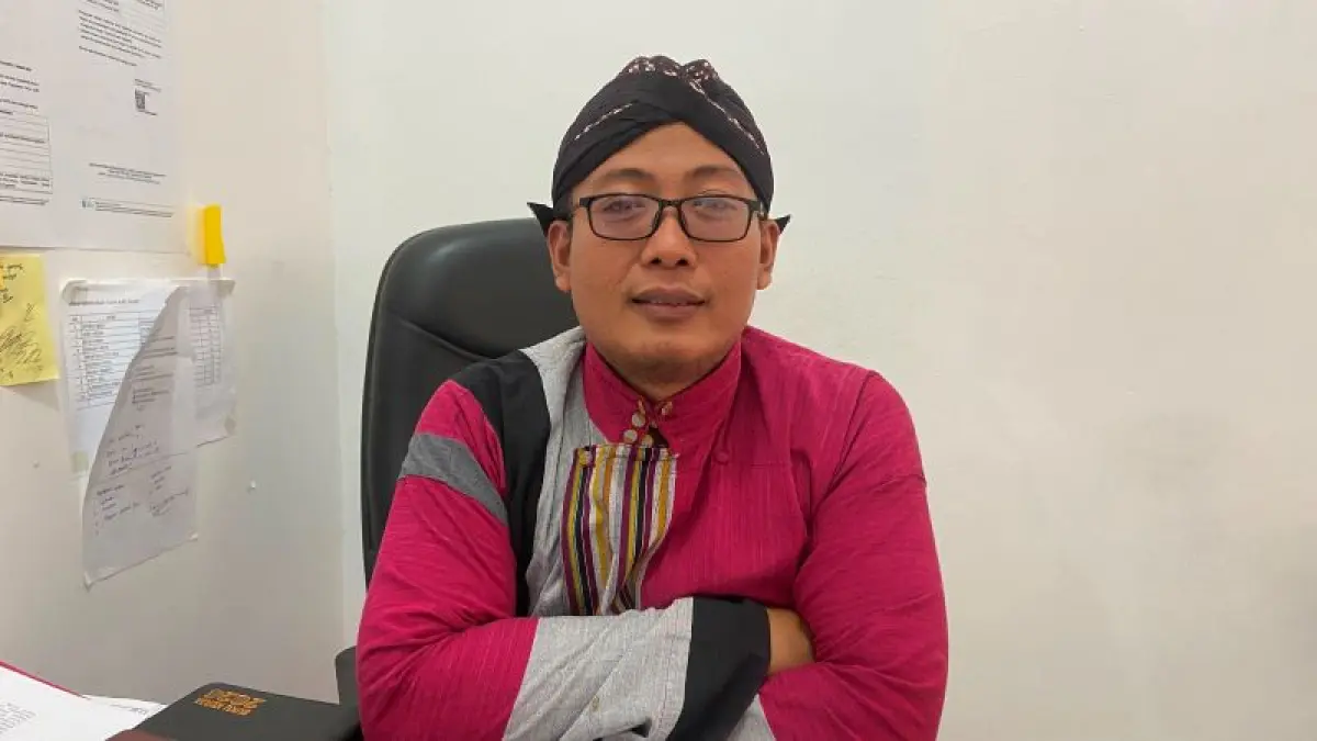 Kepala Bidang Penempatan Tenaga Kerja, Perluasan Kesempatan Kerja, dan Transmigrasi Disnakertrans Bantul Agung Kurniawan. (Cintia&nbsp;Yuliani/Radar Jogja)