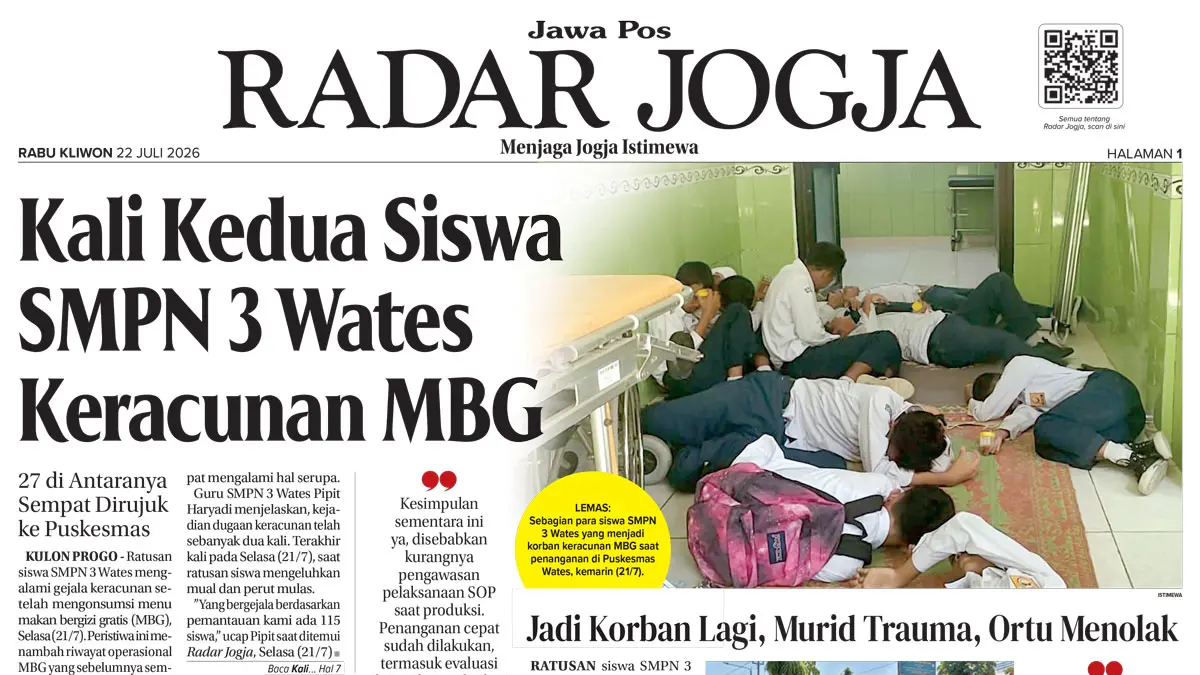 RADAR JOGJA EDISI RABU, 22 JULI 2026