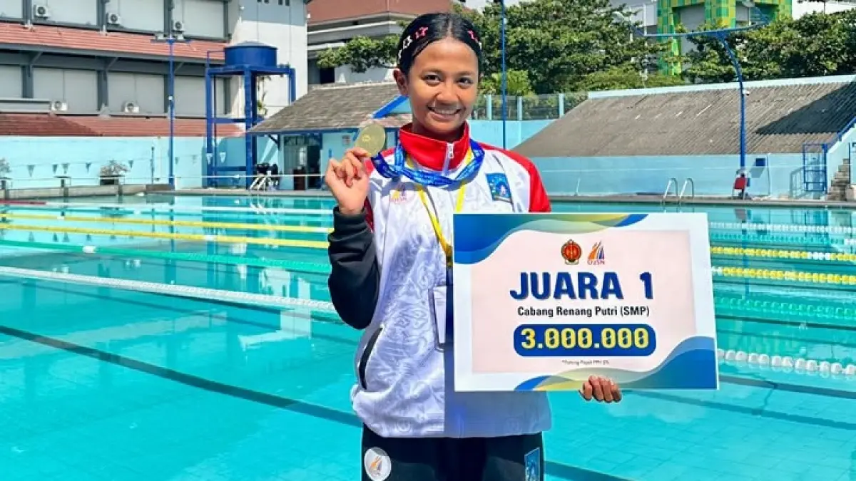 SMP Angkasa Adisutjipto, Gendis Syahkira, meraih Juara I Olimpiade Olahraga Siswa Nasional (O2SN) Tingkat Provinsi DIY cabang olahraga renang.