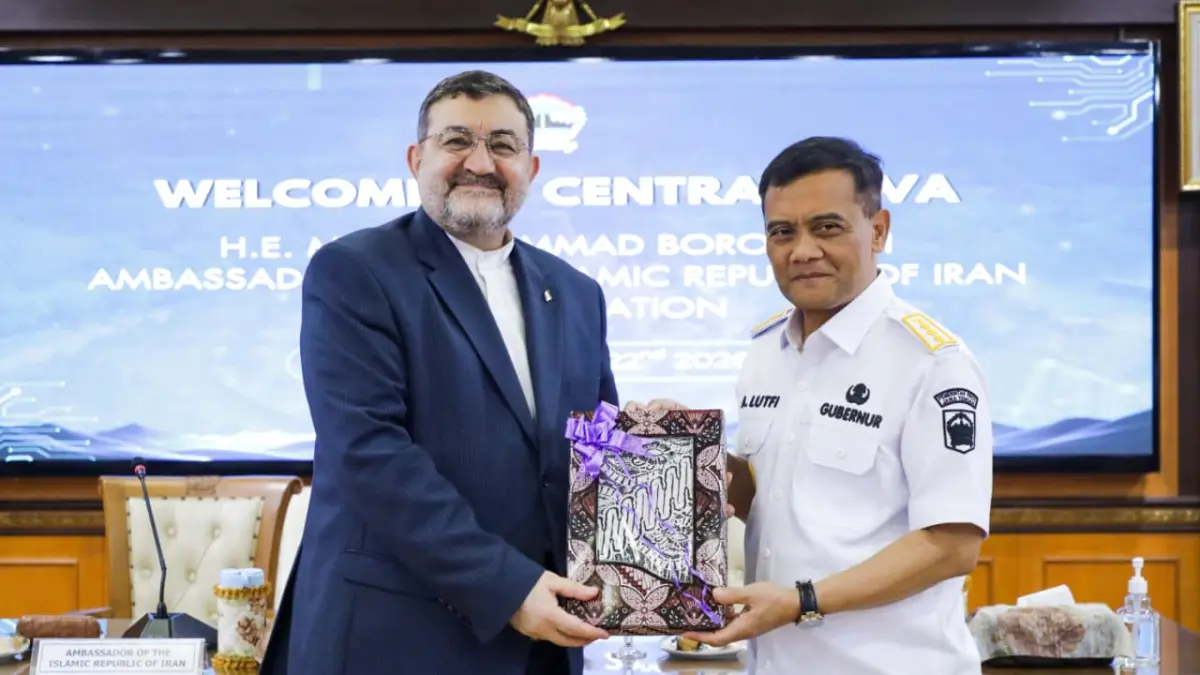 Ahmad Luthfi menerima Duta Besar Iran untuk Indonesia, Mohammad Boroujerdi, di Kantor Gubernur Jateng, Rabu, 22 Juli 2026.&nbsp;