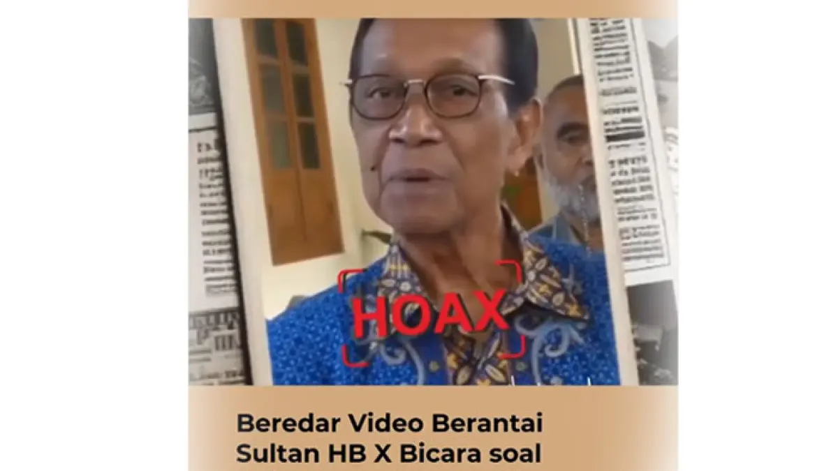 HOAX: Gubernur DIJ HB X Menjadi korban scaming Video yang Menampilkan visual dan suara© menyerupai HB X itu dipastikan merupakan rekayasa digital.