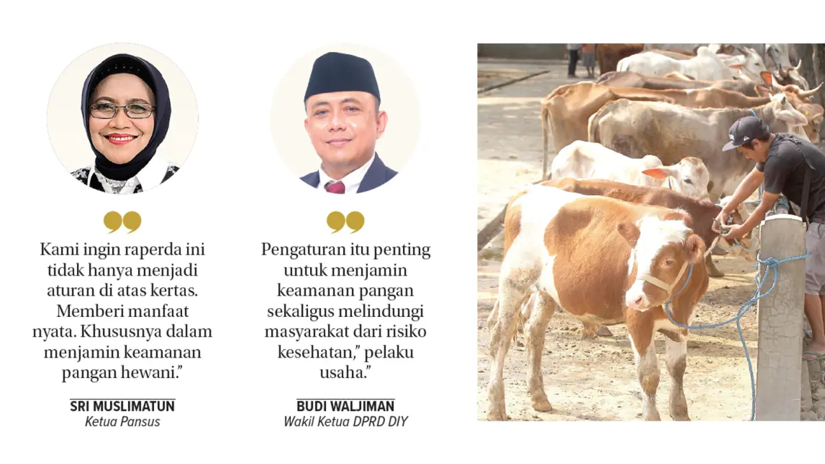 HARUS DIATUR: Penyelenggaraan keamanan dan mutu pangan berbasis hewani
dibutuhkan. Mulai pra produksi, produksi, penyimpanan, hingga peredaran. Regulasi
itu tengah dibahas DPRD DIY.( GUNTUR AGA TIRTANA/RADAR JOGJA)