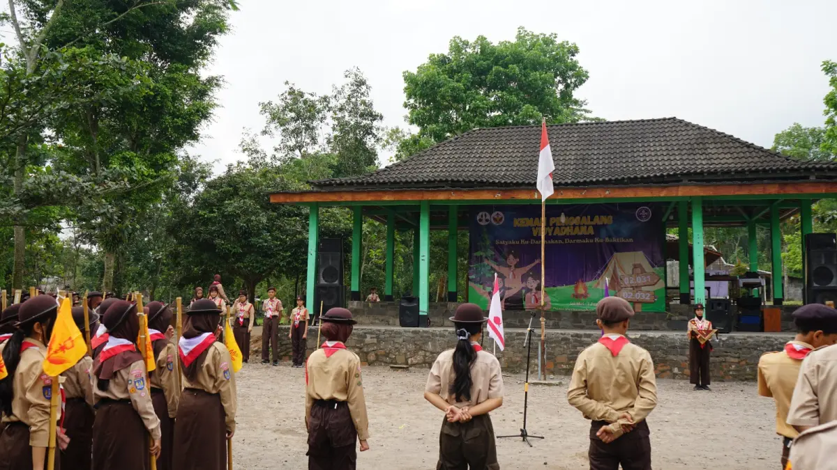 Kegiatan pramuka SMPN 14 Yogyakarta. (pramukakotajogja.or.id)