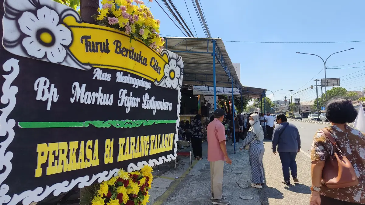 Suasana rumah duka Fajar Listiyantara. (Fahmi Fahriza/Radar Jogja)