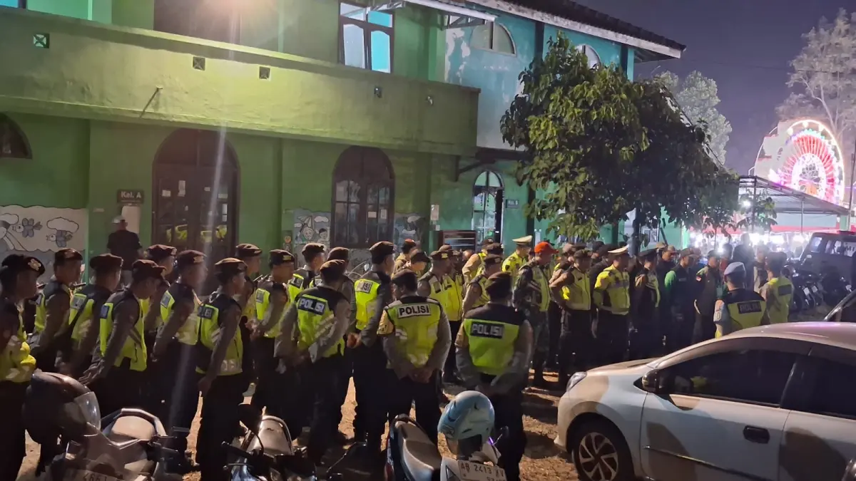 Apel pengamanan petugas kepolisian jelang rangkaian peringatan saparan Ki Ageng Wonolelo - Dokumentasi Polresta Sleman