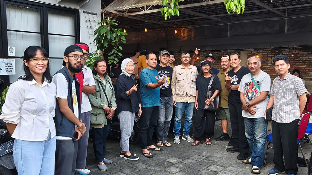 CARI SOLUSI: Sesi diskusi lintas sektor perihal implementasi dan dinamika pesepeda di Kota Jogja, Sabtu (25/7). Fahmi Fahriza/Radar Jogja

