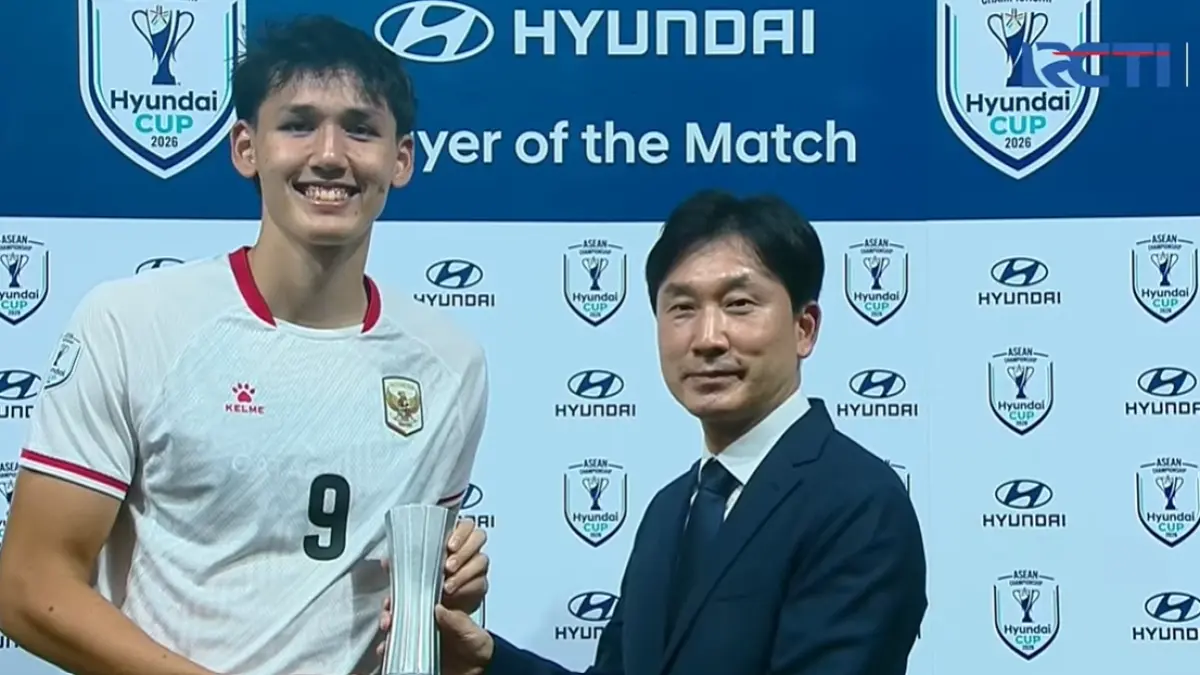 Mitchell Lee Baker menjadi player of the match saat Indonesia taklukkan Kamboja 5-1 di ASEAN Championship 2026.