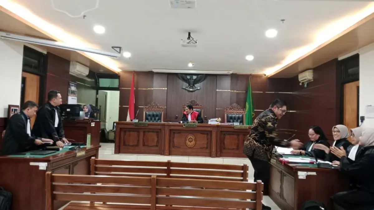 PROSES HUKUM: Sidang praperadilan dengan pemohon Raudi Akmal di Pengadilan Negeri Sleman Senin (27/7).&nbsp;(Delima Purnamasari/Radar Jogja)