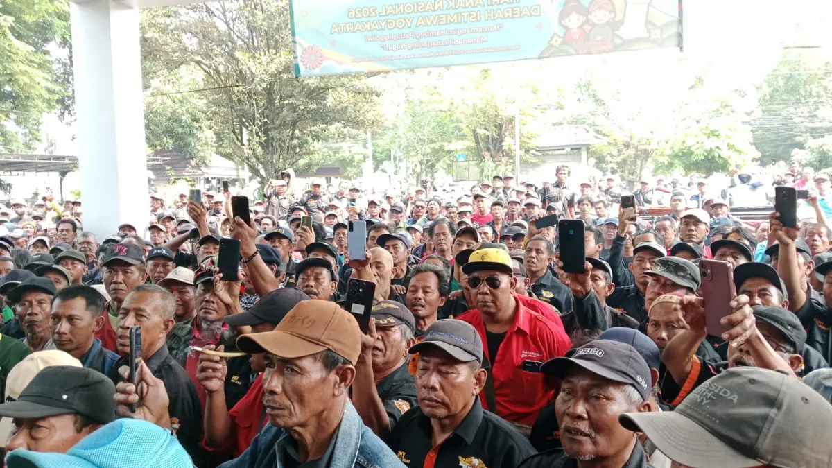 Audiensi sopir bentor di Kantor Dinas Perhubungan DIY - Delima Purnamasari/Radar Jogja