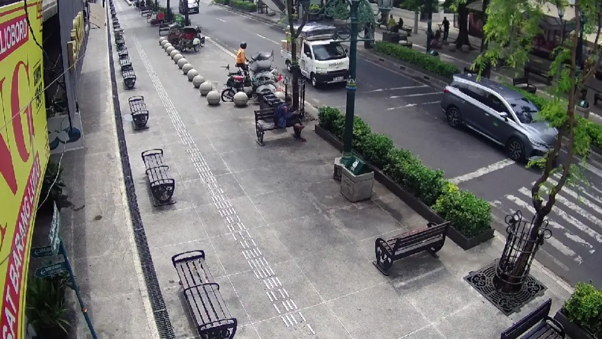 LENGGANG: Suasana kawasan Malioboro, Jogja, Jumat (31/7/2026). (CCTV JOGJA KOTA)