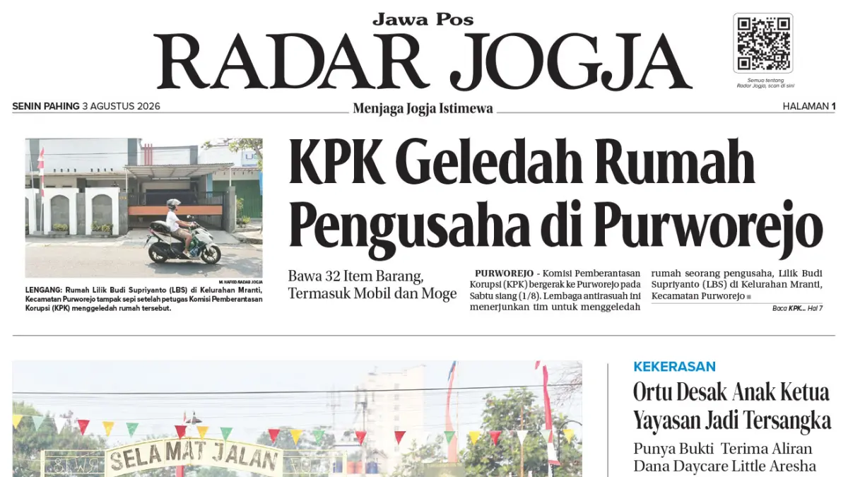 Radar Jogja 03 Agustus 2026
