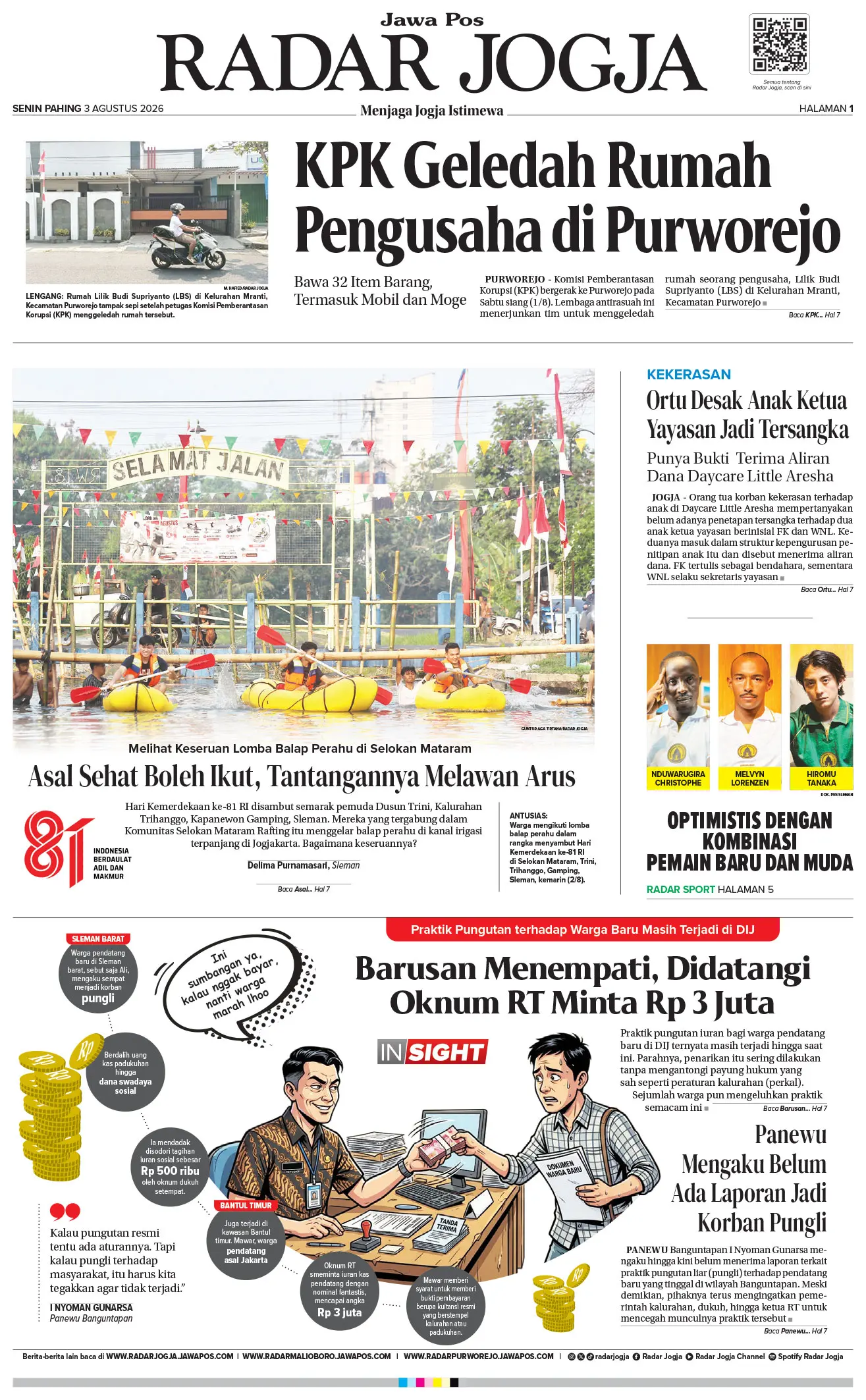 Radar Jogja 03 Agustus 2026