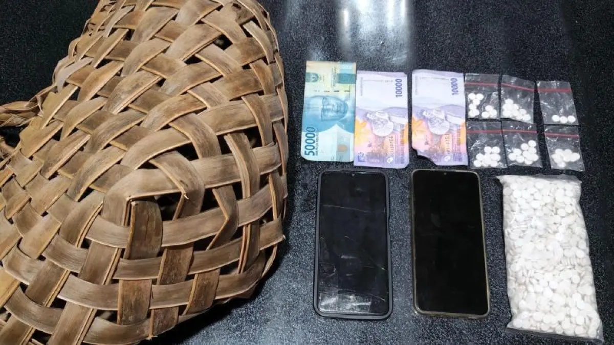 Barang bukti berupa pil sapi yang diduga milik APM. (Dokumentasi Polres Bantul)