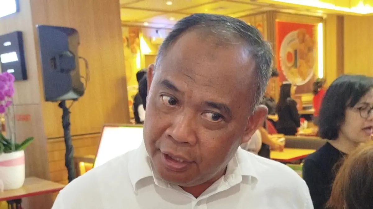 Bupati Sleman Harda Kiswaya memberikan penjelasan tentang musim kemarau di Pakuwon Mall Sleman, 3 Agustus 2026. (Foto: iwa ikhwanudin/Radar Jogja) 