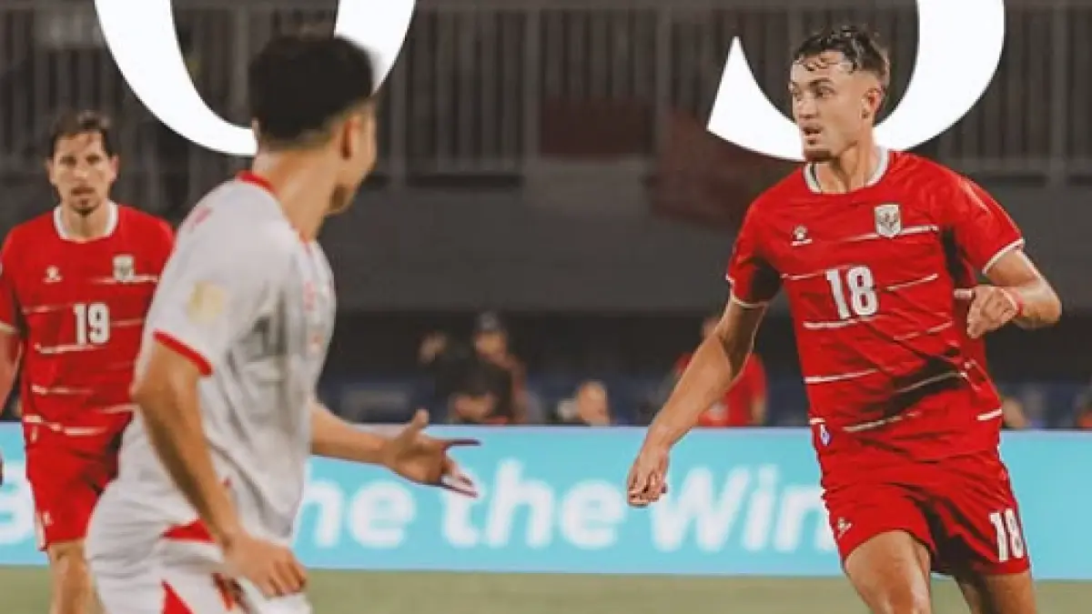 Indonesia dipaksa takluk saat menghadapi Vietnam dalam laga fase grup ASEAN Championship 2026 di Stadion Pakansari. (Instagram timnas Indonesia)