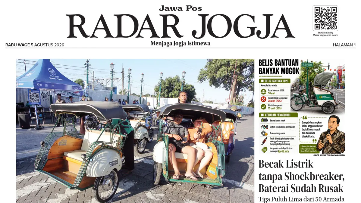 Jawa Pos Radar Jogja edisi Rabu 5 Agustus 2026