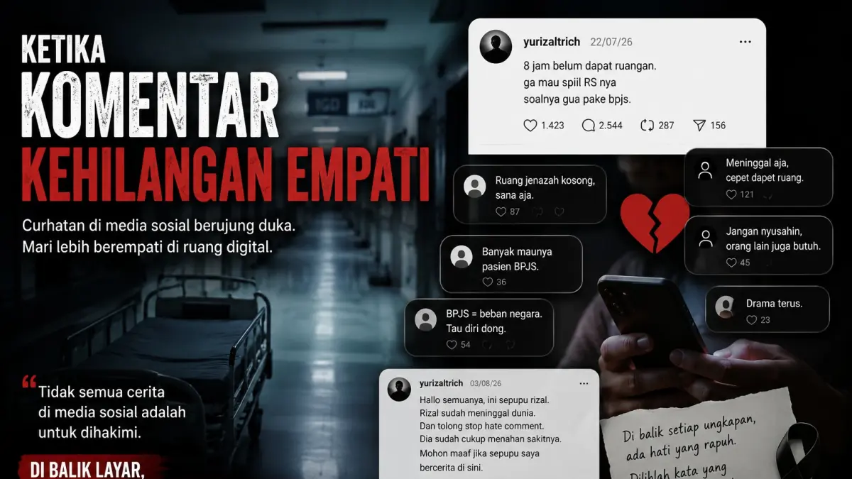 Ilustrasi etika bermedia sosial. 