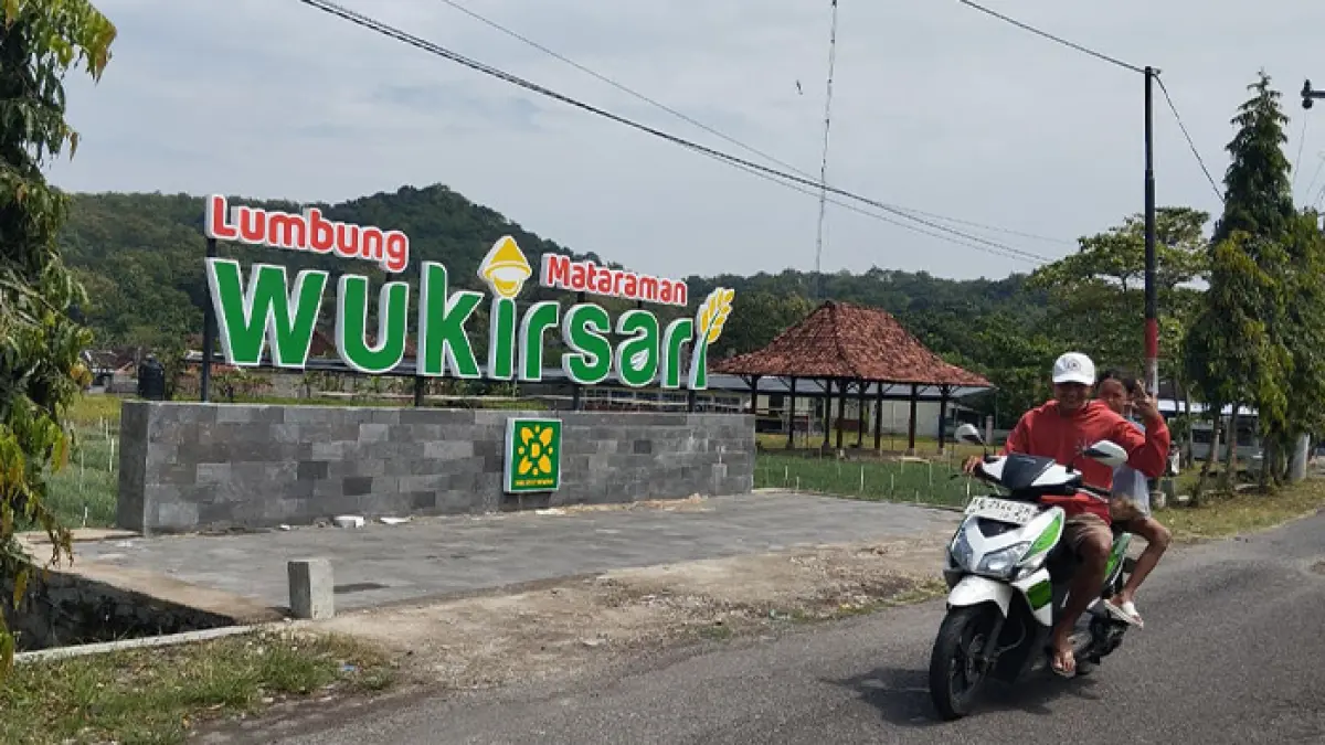 PEMBERDAYAAN MASYARAKAT: Lumbung Mataraman Wukirsari, Imogiri, Bantul, masuk percontohan di antara empat kalurahan yang mengalami revitalisasi. Tujuannya, membangun kemandirian pangan, dan mendukung penanganan kemiskinan. (Cintia Yuliani/Radar Jogja)