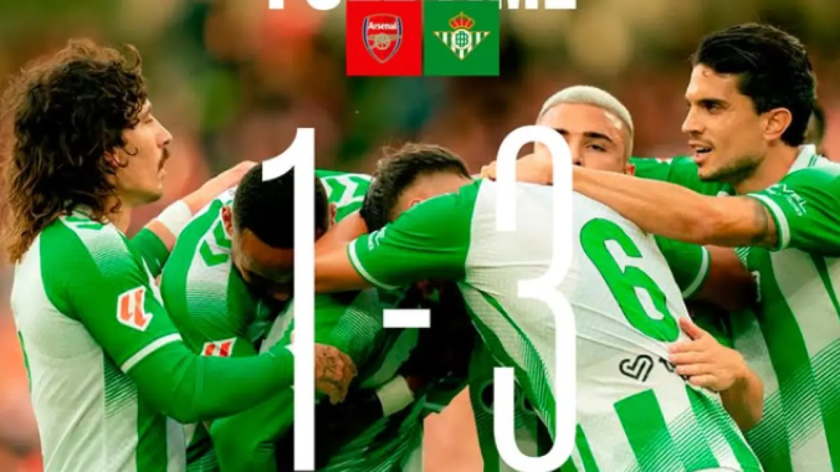 Real Betis taklukkan Arsenal di laga pramusim.