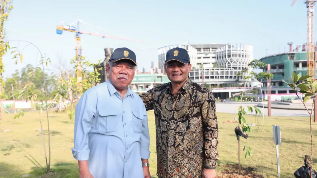 Ahmad Luthfi bersama  Kepala Otorita IKN Basuki Hadimuljono