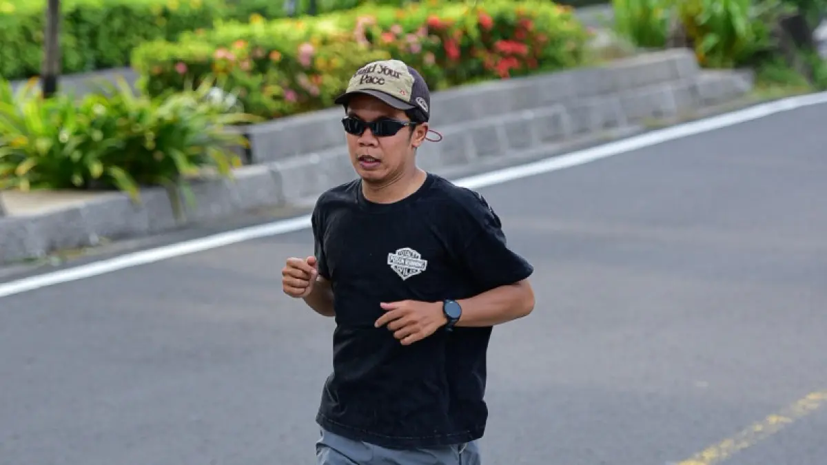 Foto Dimas Andika saat sedang berlari. Dokumen pribadi narasumber 