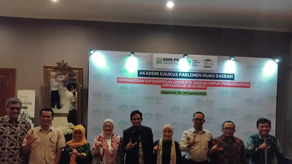  Kaukus Parlemen Hijau Daerah (KPHD) resmi meluncurkan Deklarasi Jogjakarta. (Rizky Wahyu Arya Hutama/Radar Jogja) 