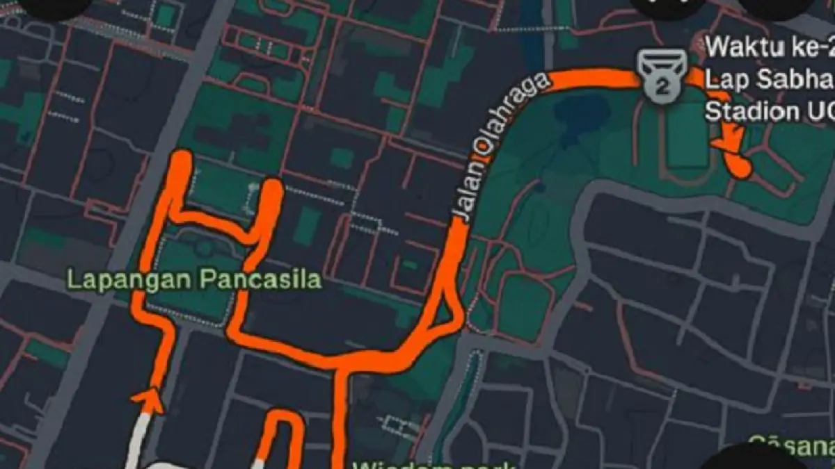 Rute kucing UGM menjadi spot favorit pelari. Istimewa