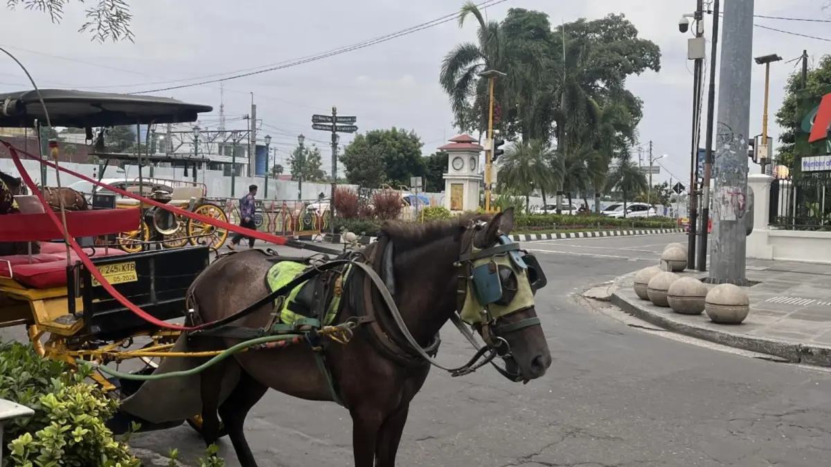 Andong di kawasan Malioboro. (Threads/sintawijaya_21)