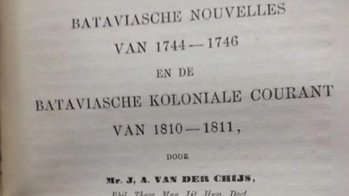 Bataviase Nouvelles (1744-1746). (catawiki.com)