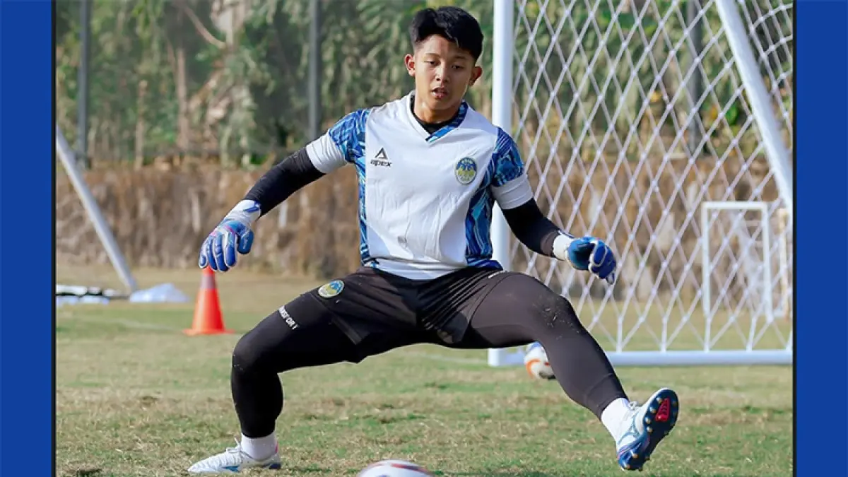 Kiper muda PSIM Jogja yang dipromosikan ke tim senior dari tim EPA u-16 Athaullah Daib. (Foto: Dokumentasi. PSIM Jogja)