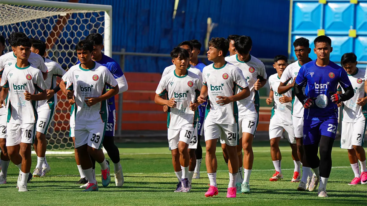 Para pemain Persiraja Banda Aceh jalani latihan jelang Championship 2026/2027. (LIB)