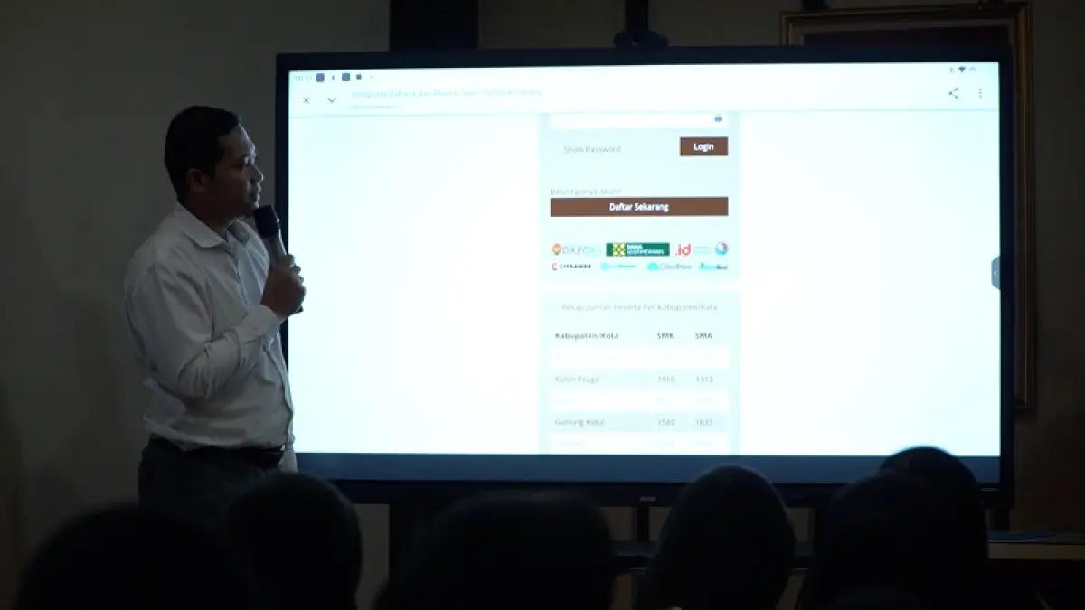 BUKAN KONVENSIONAL: Pembelajaran bahasa dan aksara Jawa yang memanfaatkan sarana teknologi digital agar semakin dekat dengan anak muda. Istimewa