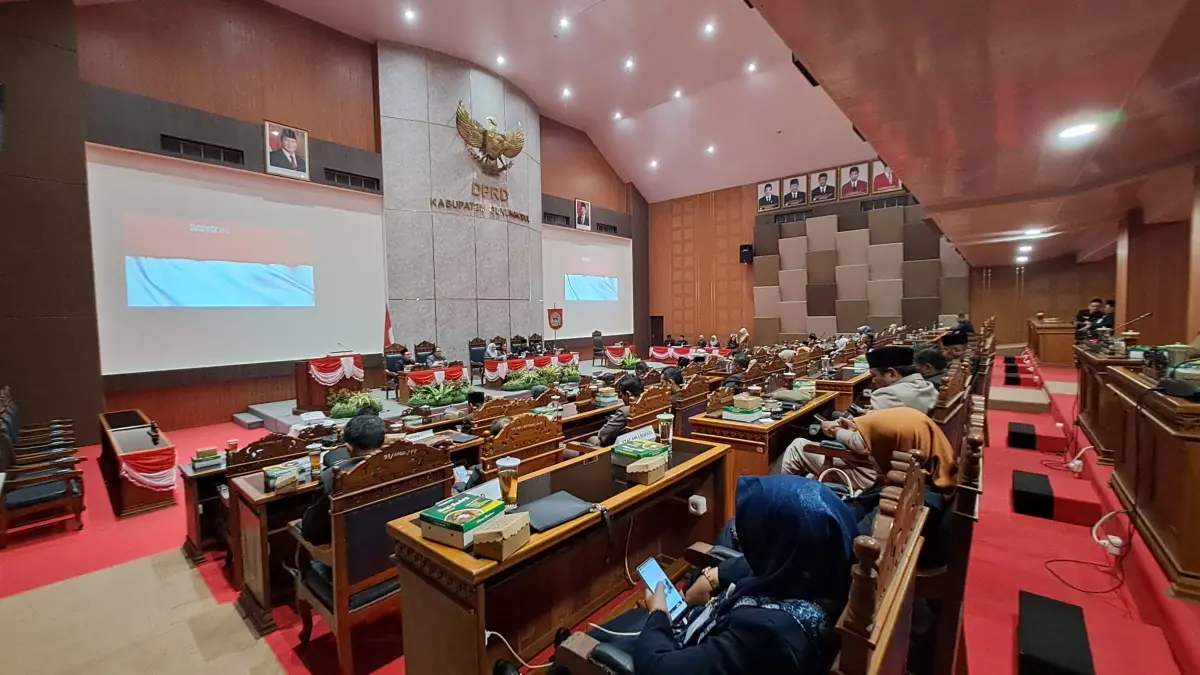 Rapat paripurna DPRD Gunungkidul