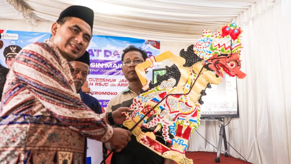 Wakil Gubernur Jateng Taj Yasin saat meninjau Program Desa Dampingan di Desa Minggarharjo, Kecamatan Eromoko, Kabupaten Wonogiri.