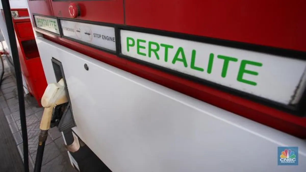 Ilustrasi Pertalite. 